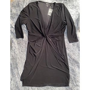 Forever 21 plus size black midi dress